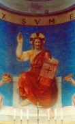 Fig. 14 Achille Funi, Cristo Re, affresco, Roma, Tempio votivo di Cristo Re